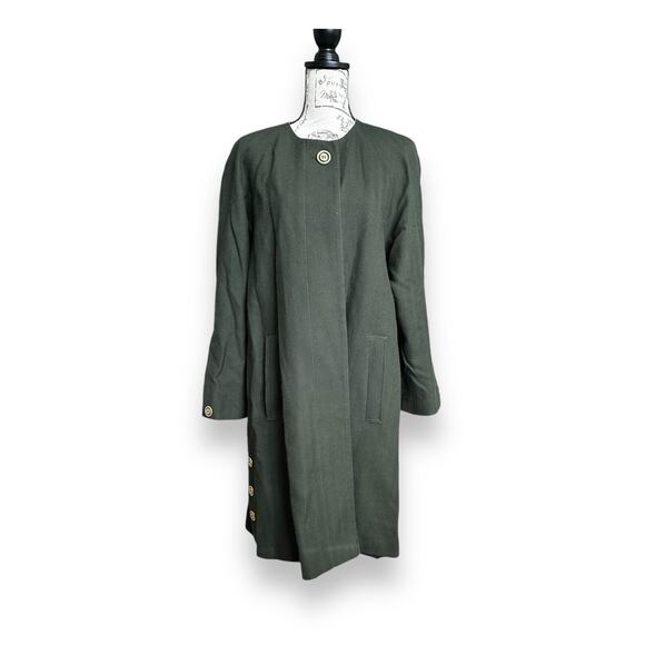 Avoca County Wicklow Green Wool Jacket Size XL - Picture 1 of 6